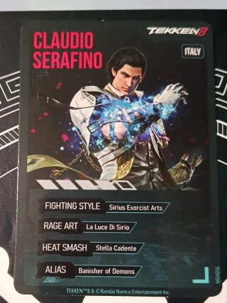 Tarjetas Coleccionista Tekken 8 y moneda
