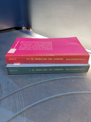 libros, EL PABELLÓN DE CÁNCER. ALEXANDR SOLZHENITSYN. 2 TOMOS. AGUILAR
