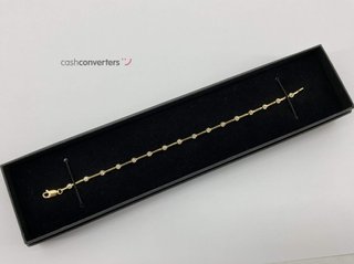 pulsera oro 18k con piedra con circonita