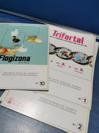 Coleccionismo 10 Laminas arte, publicidad de TRIFORTAL NOVOFARMA
