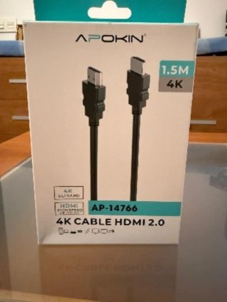 Cable HDMI 2.0 Apokin 1.5M 4K