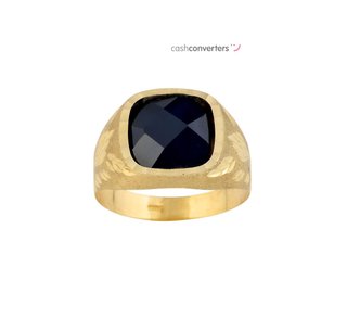sello oro 18k con piedra con espinela