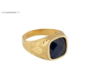 sello oro 18k con piedra con espinela