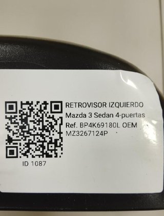 Mazda 1087 retrovisor izquierdo mz3267124p 3