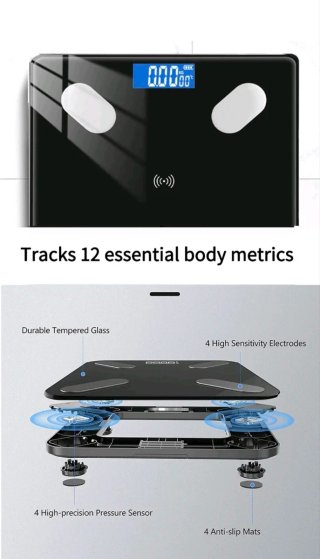 Bilancia Pesa Persone Smart Bluetooth 180kg