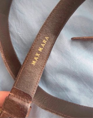 Cintura Max Mara Pelle Marrone Tg 42