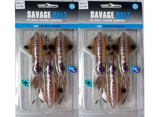 Lote 9 señuelos Savage Gear 3D LB Swim Squid