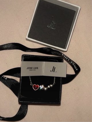 Collar Corazones Plata 1ª Ley Jose Luis