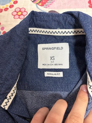 Camisa Springfield Azul Talla XS