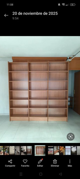 ARMARIO CON ESTANTERÍAS DE MADERA PARA NEGOCIO