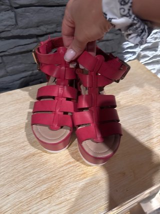 Sandalias plataforma roja