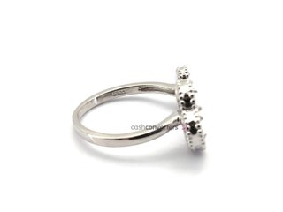 sortija plata 925mm con piedra con cuarzo