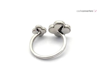 sortija plata 925mm con piedra con cuarzo