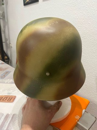 Casco M40 Alemán Camuflaje Normandía WWII