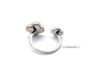 sortija plata 925mm con piedra con cuarzo