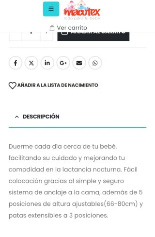 Minicuna colecho Asalvo