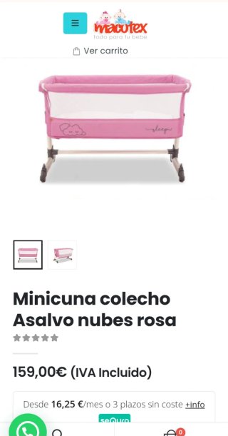 Minicuna colecho Asalvo