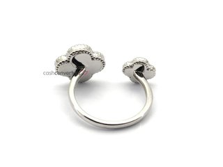 sortija plata 925mm con piedra con cuarzo
