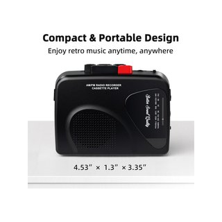 Walkmaner T201 reproductor grabador casetes negro