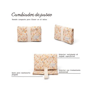 Suavinex cambiador bebé portátil impermeable beige