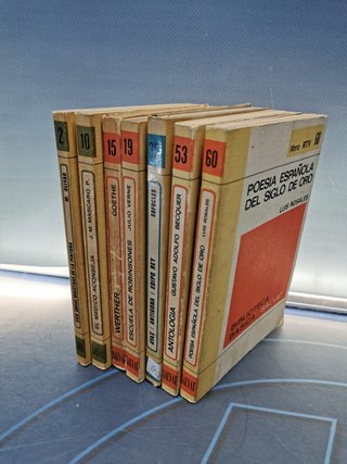 7 libros, Biblioteca básica salvat, nº 2, 10, 15, 19, 35, 53, 60