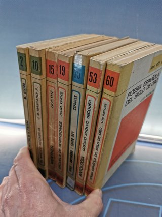 7 libros, Biblioteca básica salvat, nº 2, 10, 15, 19, 35, 53, 60