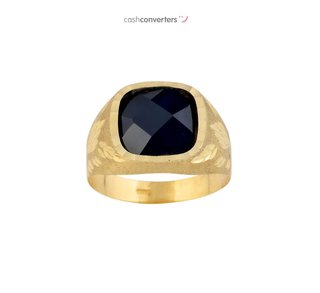 sello oro 18k con piedra con espinela