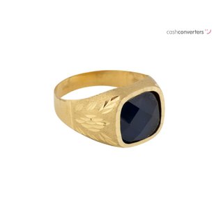 sello oro 18k con piedra con espinela