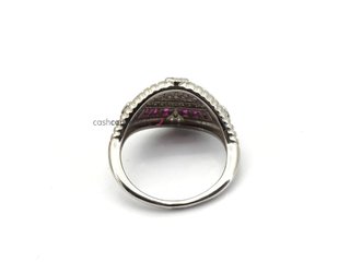 sortija plata 925mm con piedra con circonita
