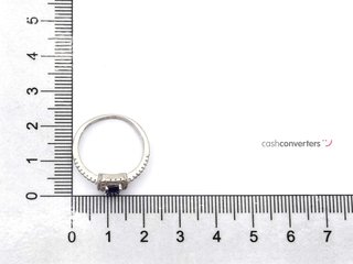 sortija plata 925mm con piedra con circonita