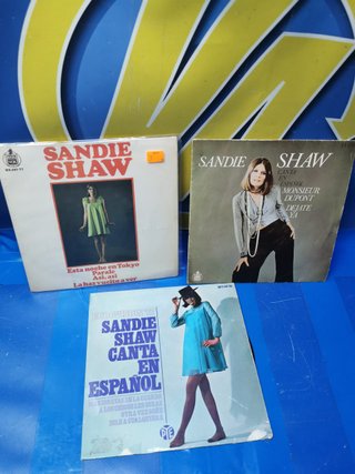 Lote 3 discos, eps, singles, vinilos, 7", SANDIE SHAW