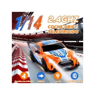 JONRRYIN coche teledirigido drift 4WD luces