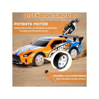 JONRRYIN coche teledirigido drift 4WD luces