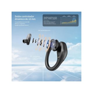 Auriculares deportivos bluetooth batería larga