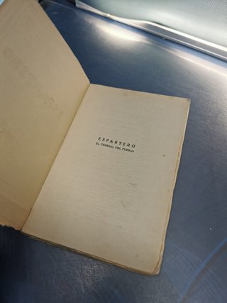 Libro Espartero. El General del Pueblo - Conde de Romanones