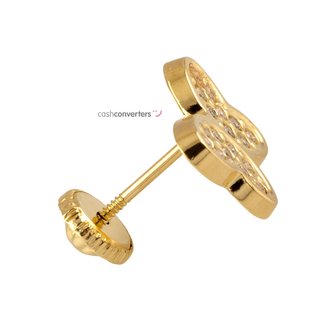 pendientes oro 18k con piedra con circonita