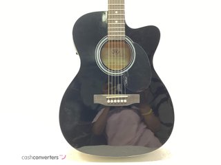 guitarra acustica sx om160ce/bk