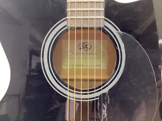 guitarra acustica sx om160ce/bk