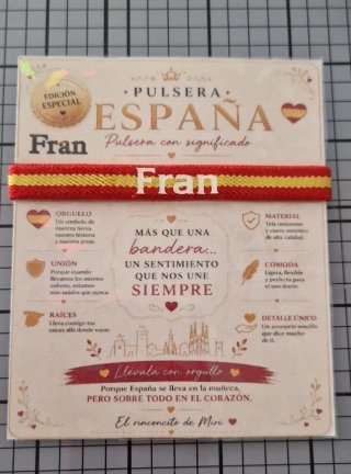 Pulsera España Edición Especial Fran