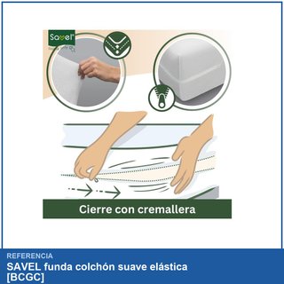SAVEL funda colchón suave elástica [BCGC]