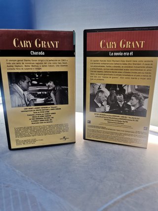2 nastri VHS LA NOVIA ERA EL, CHARADA, Cary Grant