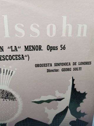 Disco, LP, vinilo - MENDELSSOHN - SINFONIA Nº 3 , SPAIN, DECCA, SINFONICA DE LONDRES, DR. GEORG SOLTI