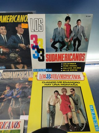 10 discos eps, 7”, LOS 3 SUDAMERICANOS buen estado, descatalogados