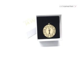 colgante oro 18k con piedra con circonita