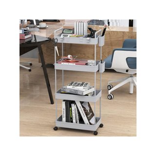 Carro de almacenamiento móvil con malla ergonómico