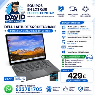 Dell Latitude 7320 2 en 1 REFABRICADAS POR DELL