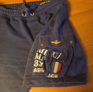 Pantaloncini cargo Aeronautica Militare blu