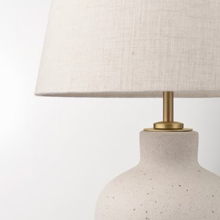 Lámpara de mesa cerámica hueso/beige 50cm