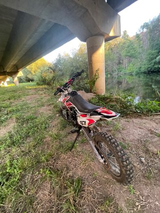Pit Bike Motocross Blanca