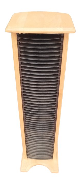 Torre organizadora CD/DVD madera y plástico